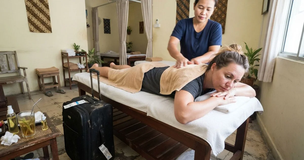 Massage after a long flight: layover and jet lag recovery near Penang